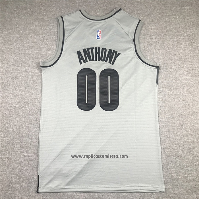 Camiseta Portland Trail Blazers Carmelo Anthony #00 Earned 2020-21 Gris